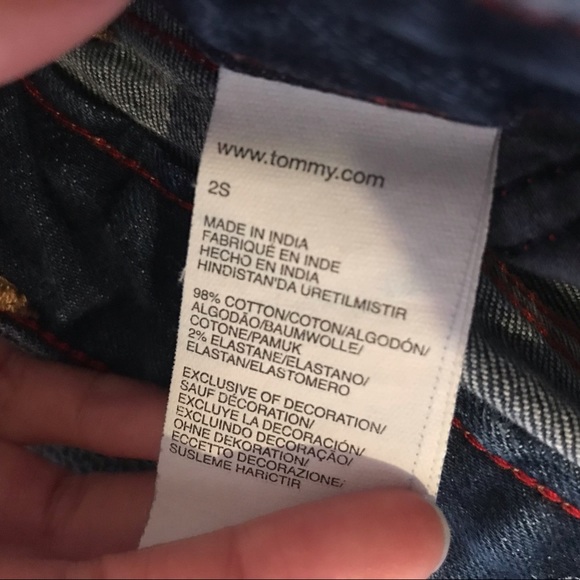 2S Tommy Hilfiger Straight Leg Blue Jeans - Picture 4 of 4